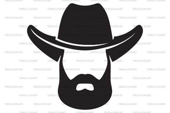 Cowboy Head with Hat and Beard Review