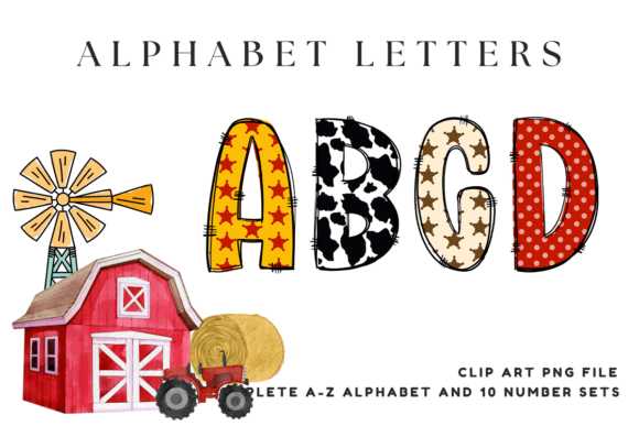 Cowboy Western Doodle Alphabet Letters2 Review