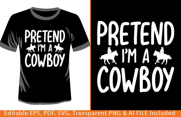 Halloween Pretend I’m a Cowboy T-shirt